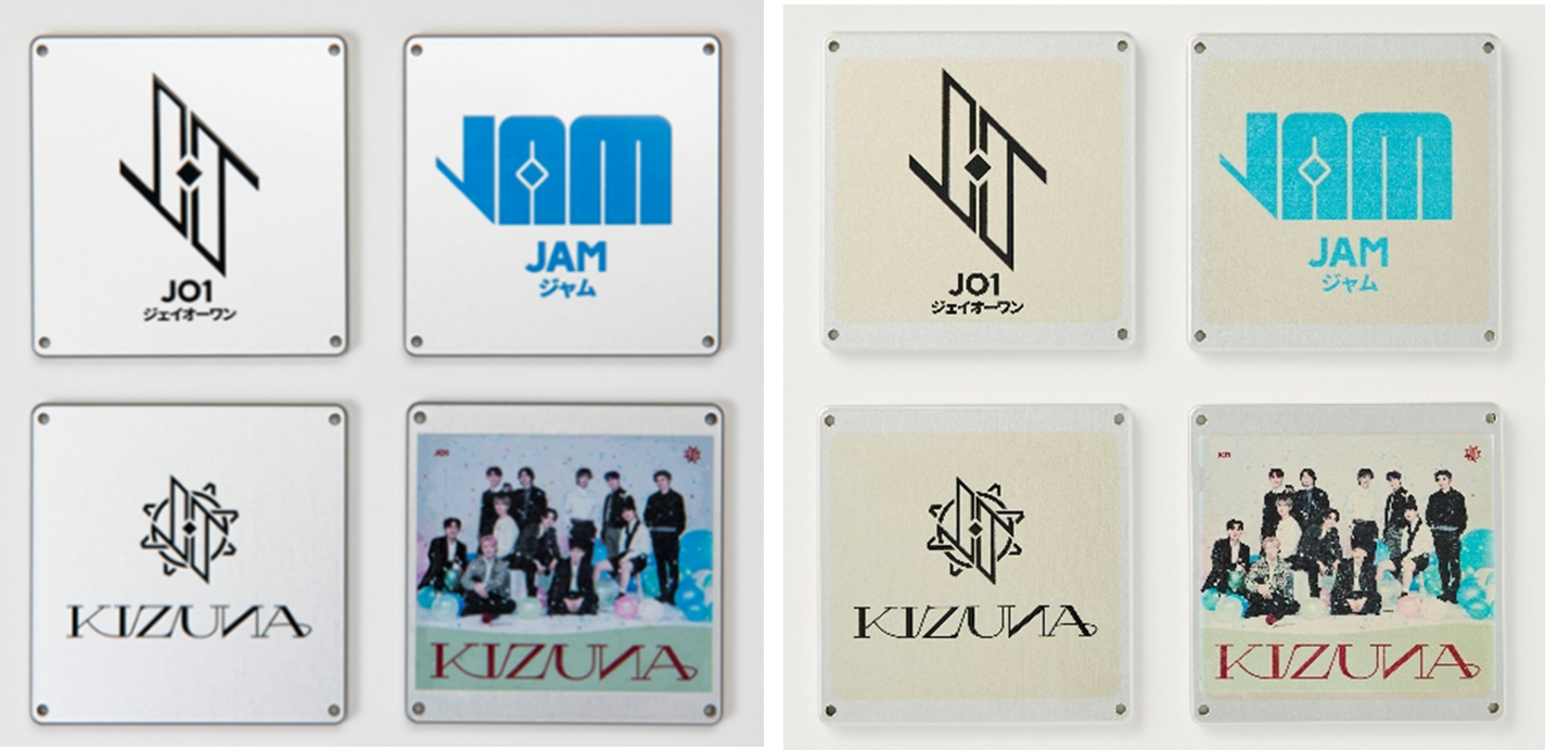 Selection of payload items: (Left) Prior to launch (Right) After exposure to space and return to Earth