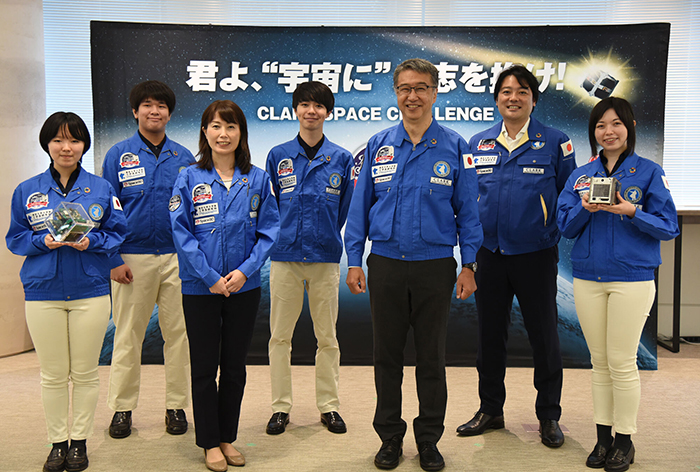 Space Education Project with Clark Memorial High School, Space BD, and the University of Tokyo kicks off with Japanese high school students to lead the development & operation of a satellite The astronaut Naoko Yamazaki serving as the project ambassador