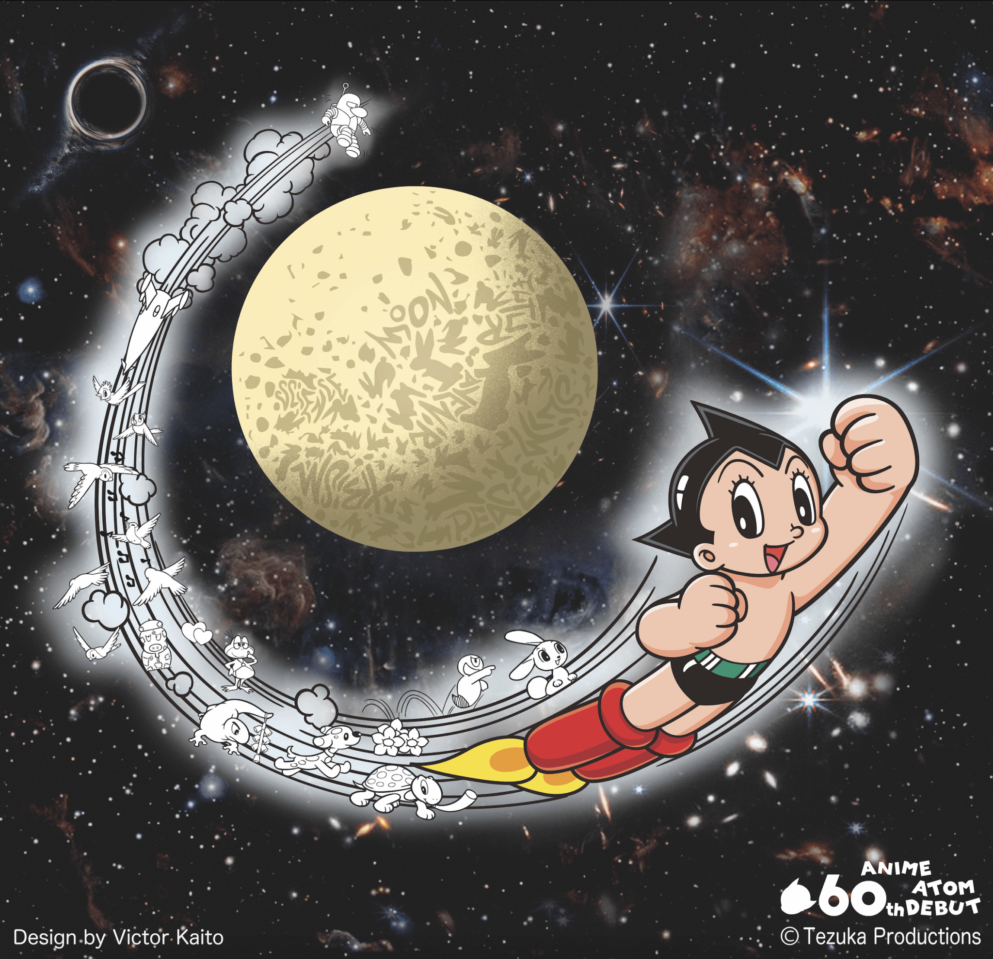 Support for the H-IIA Rocket No. 47 Launching Together with Astro Boy, Celebrating His 20th Birthday! Plan to put Astro Boy flying into space on the side of the H-IIA rocket manufactured by Mitsubishi Heavy Industries