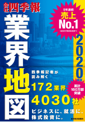 会社四季報業界地図2020年版の「注目業界・宇宙開発」分野に当社が掲載されました。