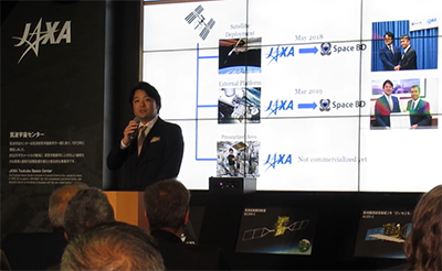 JAXA主催 「きぼう」完成 「こうのとり」打ち上げ10周年の記念式典で当社代表永崎が登壇しました！